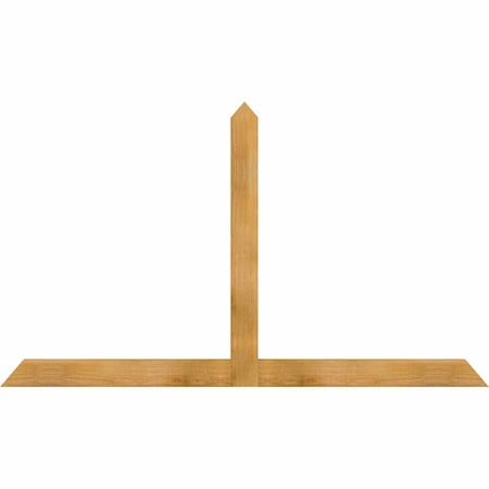 Ekena Millwork Portland Rough Sawn Timber Gable Bracket, Western Red Cedar, 72"W x 42"H x 2"D x 4"F, 14/12 Pitch GBW072X42X0204POR00RWR